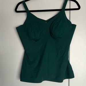 Knix LuxeLift V-Neck Tank L+ Emerald